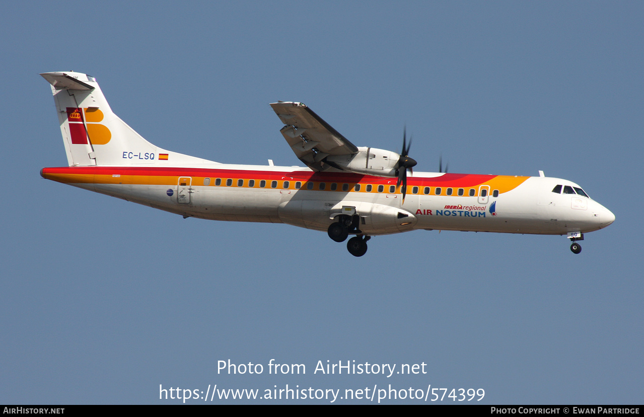 Aircraft Photo of EC-LSQ | ATR ATR-72-600 (ATR-72-212A) | Iberia Regional | AirHistory.net #574399