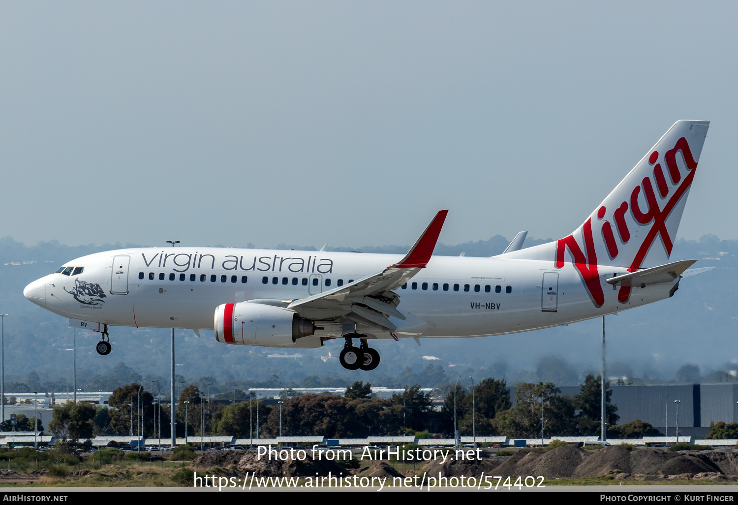 Aircraft Photo of VH-NBV | Boeing 737-7K2 | Virgin Australia Airlines | AirHistory.net #574402