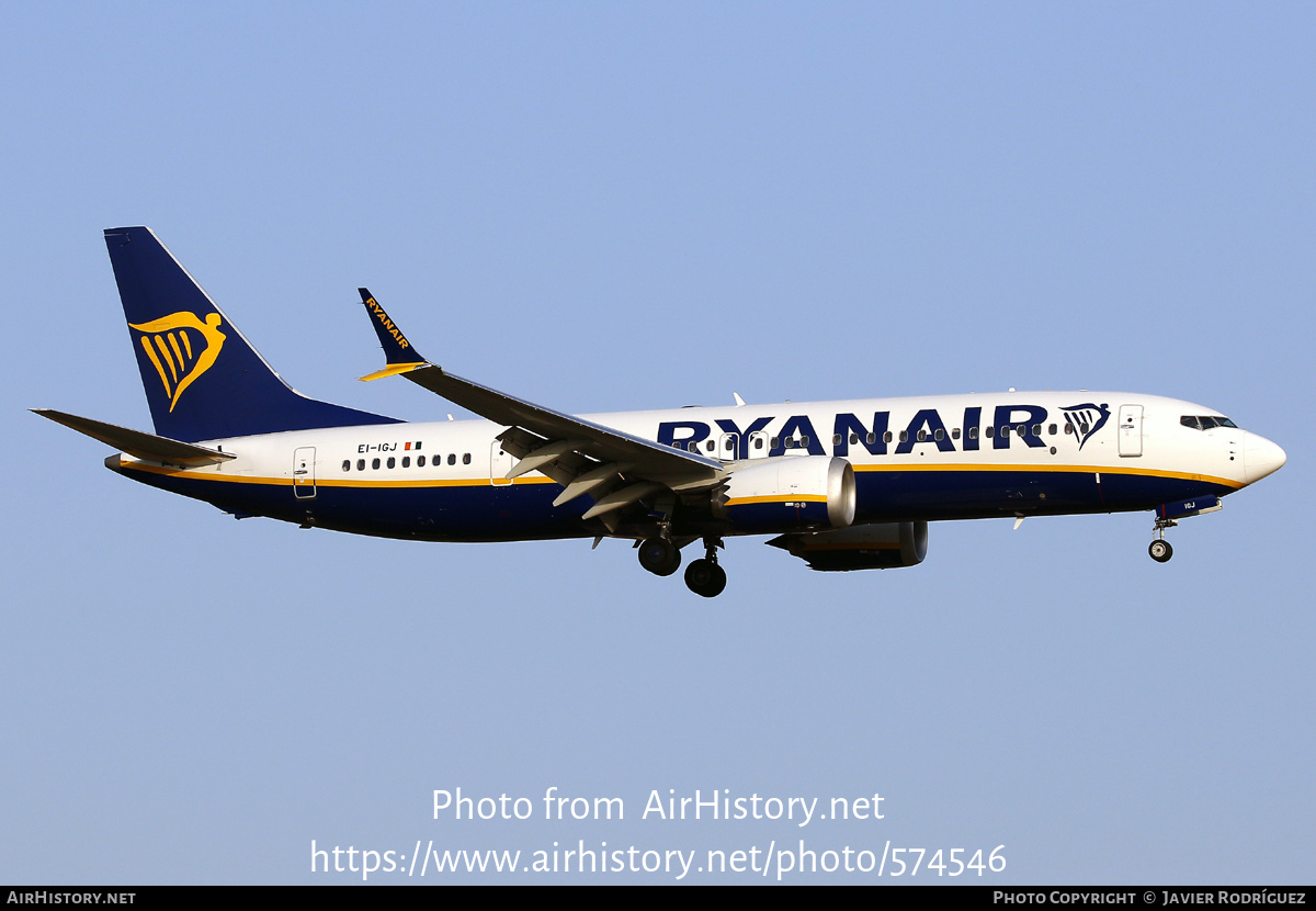 Aircraft Photo of EI-IGJ | Boeing 737-8200 Max 200 | Ryanair | AirHistory.net #574546