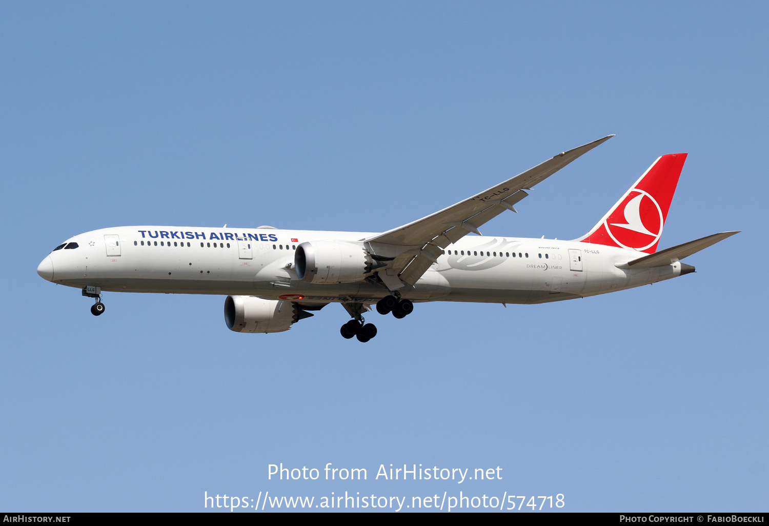 Aircraft Photo of TC-LLG | Boeing 787-9 Dreamliner | Turkish Airlines | AirHistory.net #574718