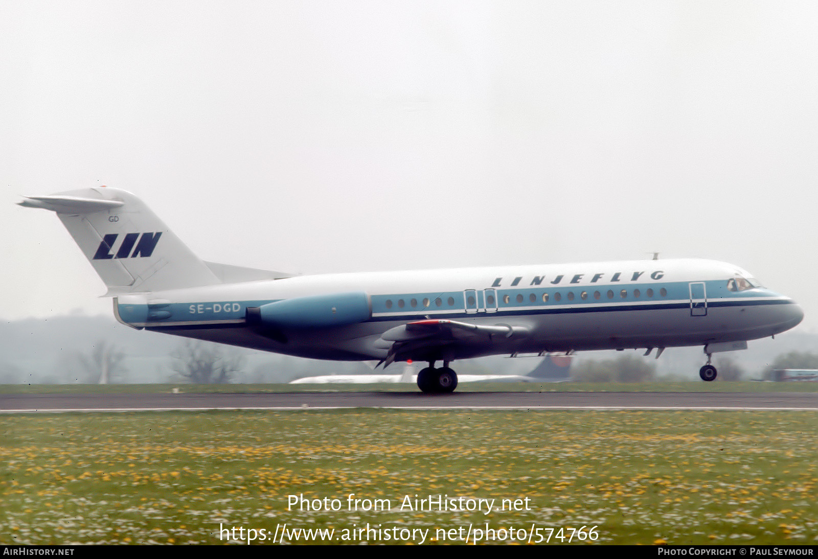 Aircraft Photo of SE-DGD | Fokker F28-4000 Fellowship | Linjeflyg | AirHistory.net #574766