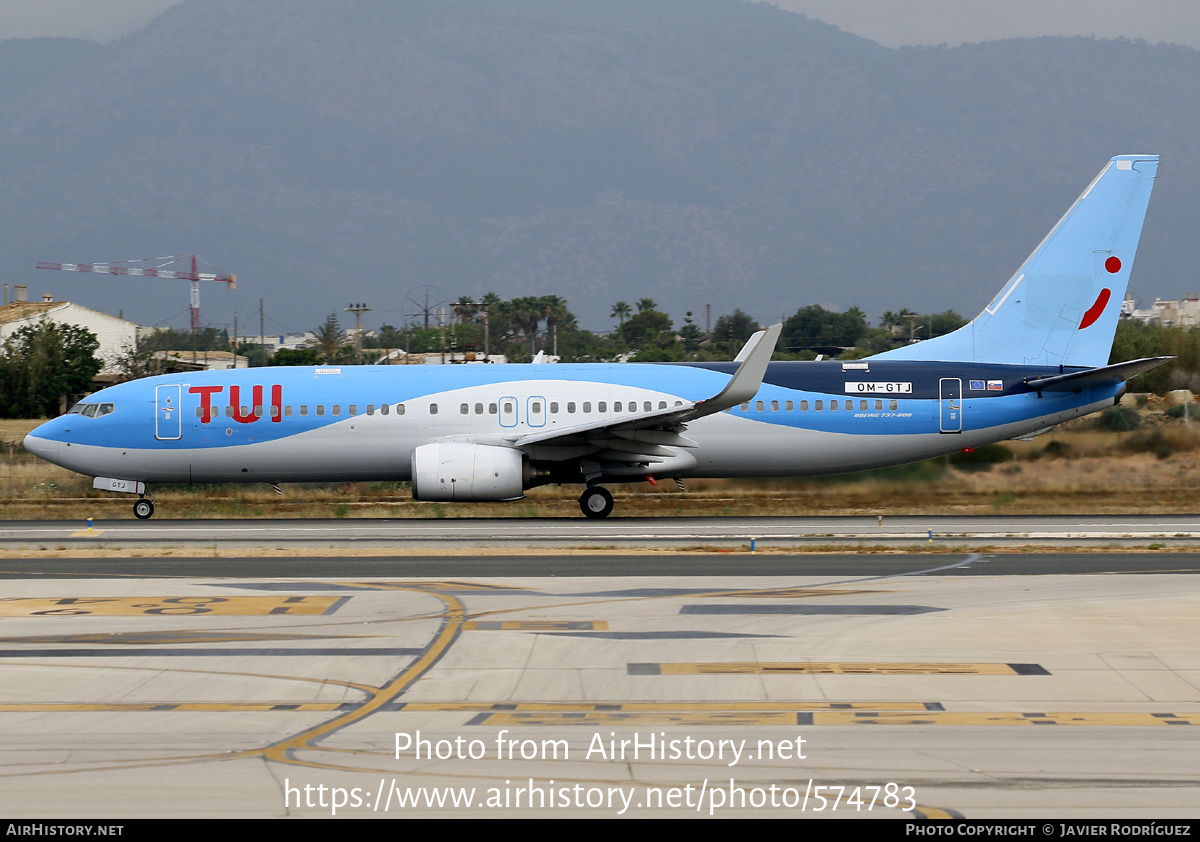 Aircraft Photo of OM-GTJ | Boeing 737-8K5 | TUI | AirHistory.net #574783