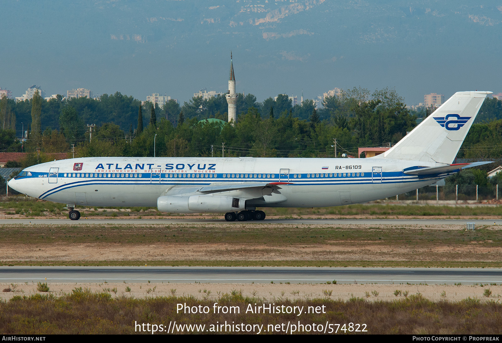 Aircraft Photo of RA-86109 | Ilyushin Il-86 | Atlant-Soyuz Airlines | AirHistory.net #574822