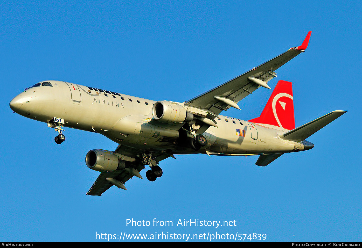 Aircraft Photo of N627CZ | Embraer 175LR (ERJ-170-200LR) | Northwest Airlink | AirHistory.net #574839