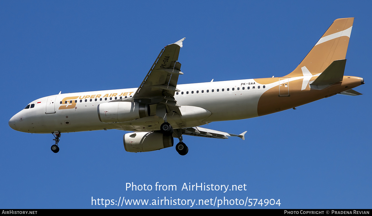 Aircraft Photo of PK-SAA | Airbus A320-232 | Super Air Jet | AirHistory.net #574904