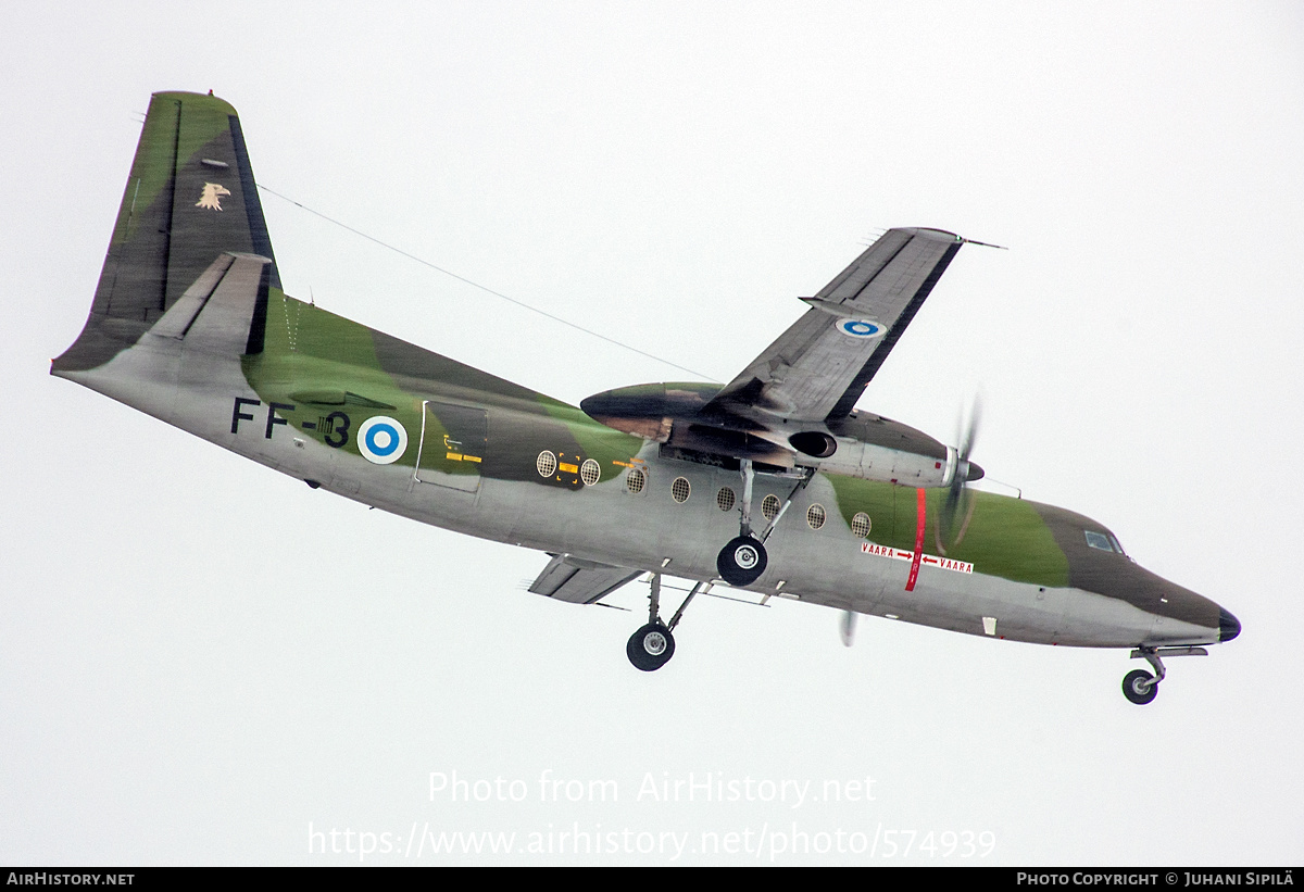 Aircraft Photo of FF-3 | Fokker F27-400M Troopship | Finland - Air Force | AirHistory.net #574939