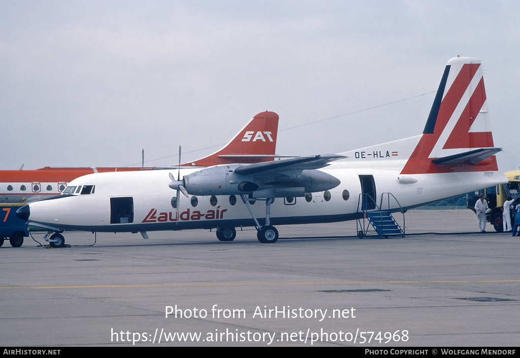 Aircraft Photo of OE-HLA | Fokker F27-200 Friendship | Lauda Air | AirHistory.net #574968