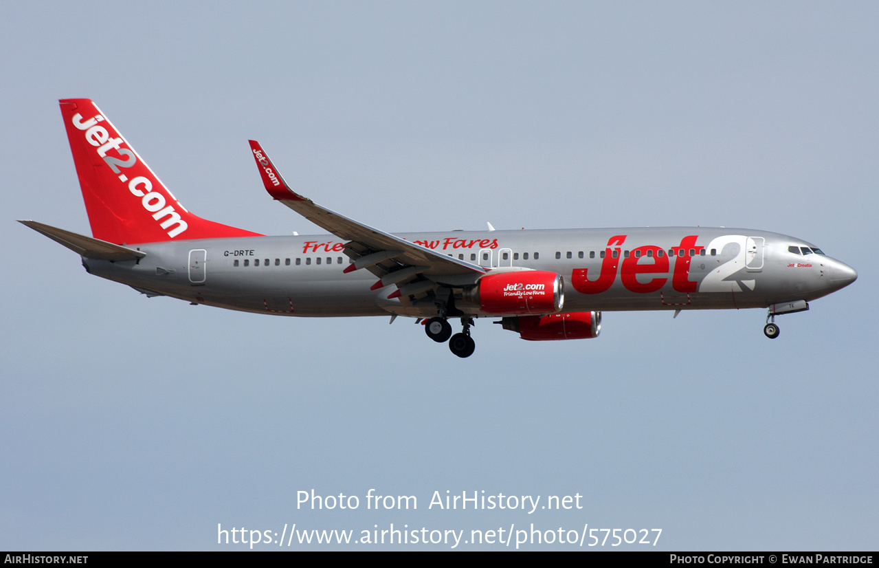 Aircraft Photo of G-DRTE | Boeing 737-8K5 | Jet2 | AirHistory.net #575027