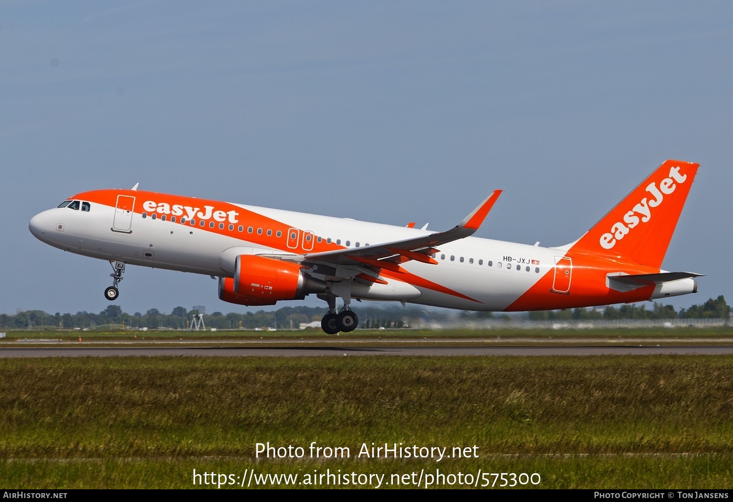 Aircraft Photo of HB-JXJ | Airbus A320-214 | EasyJet | AirHistory.net #575300