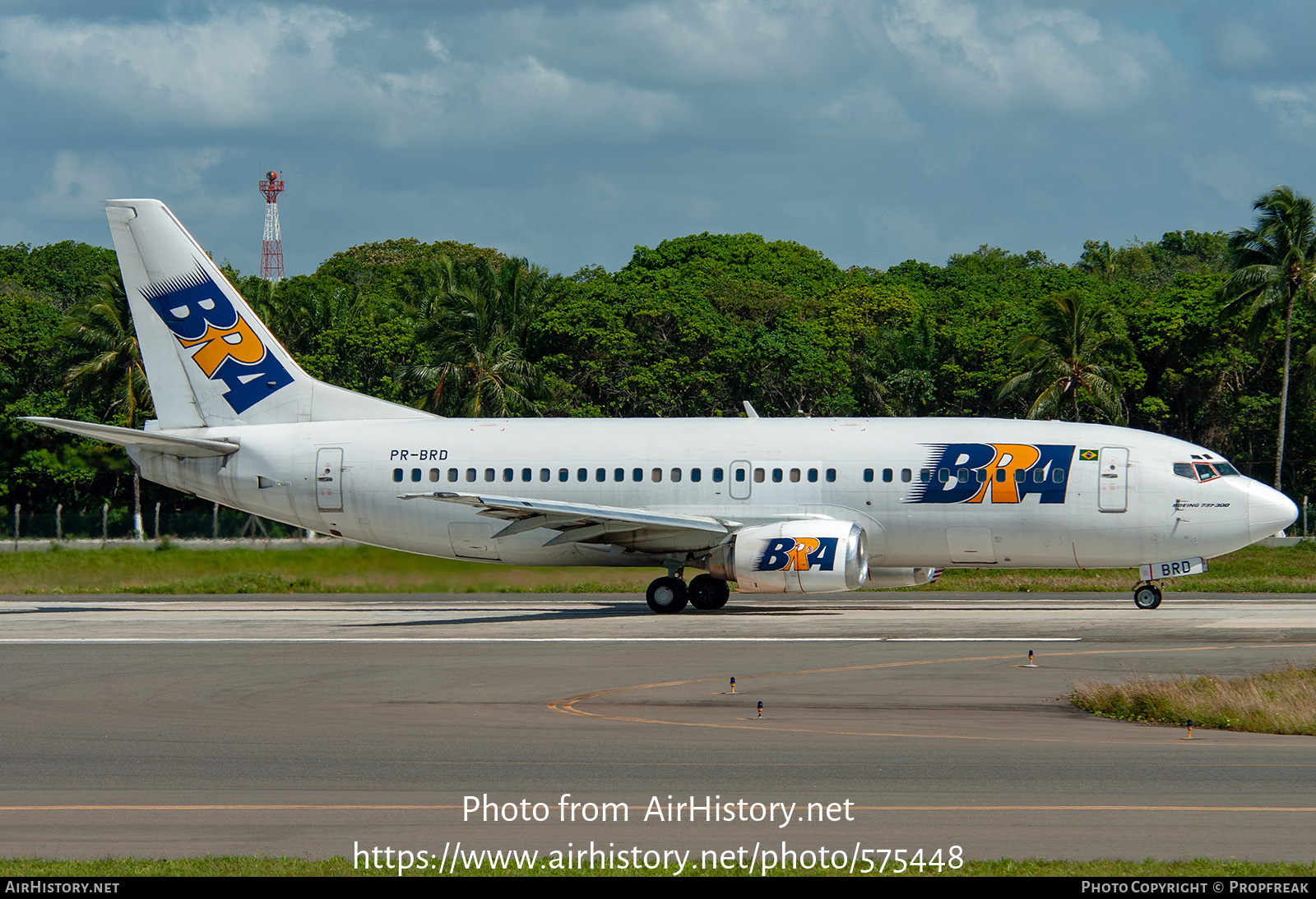 Aircraft Photo of PR-BRD | Boeing 737-3M8 | BRA Transportes Aereos | AirHistory.net #575448