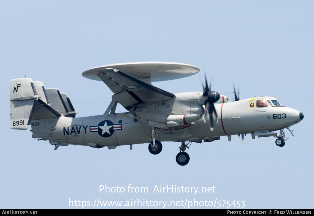 Aircraft Photo of 168991 / 8991 | Northrop Grumman E-2D Hawkeye | USA - Navy | AirHistory.net #575453