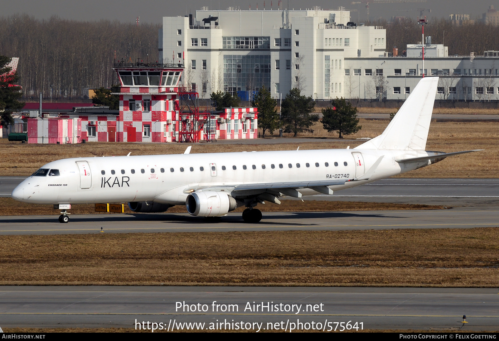 Aircraft Photo of RA-02740 | Embraer 190LR (ERJ-190-100LR) | Ikar Airlines | AirHistory.net #575641