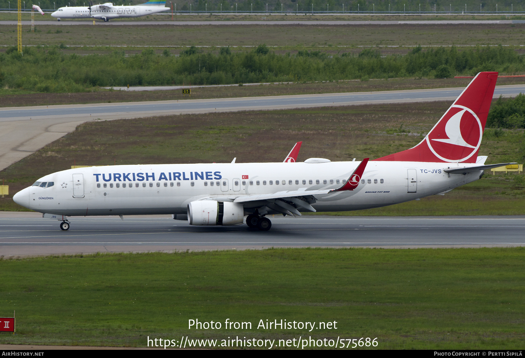 Aircraft Photo of TC-JVS | Boeing 737-8F2 | Turkish Airlines | AirHistory.net #575686