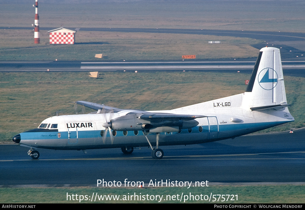 Aircraft Photo of LX-LGD | Fokker F27-600 Friendship | Luxair | AirHistory.net #575721