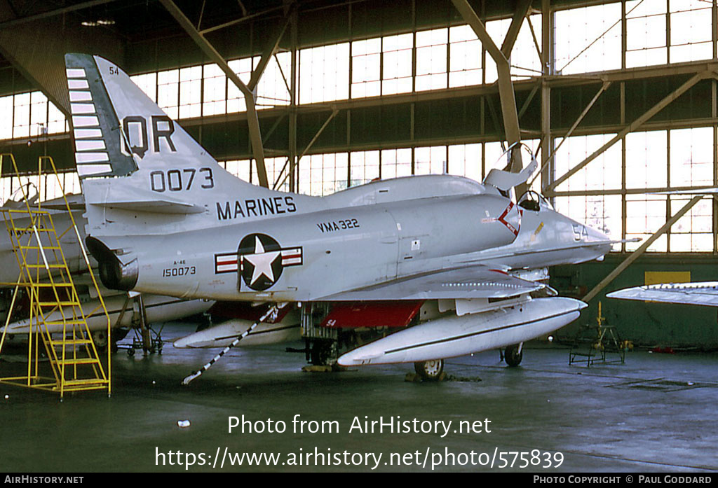 Aircraft Photo of 150073 / 0073 | Douglas A-4E Skyhawk (A4D-5) | USA - Marines | AirHistory.net #575839