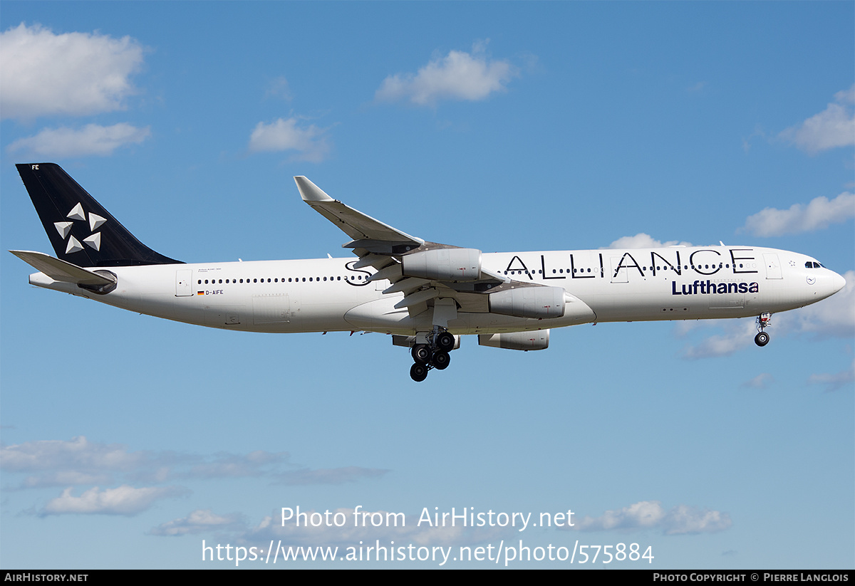 Aircraft Photo of D-AIFE | Airbus A340-313 | Lufthansa | AirHistory.net #575884