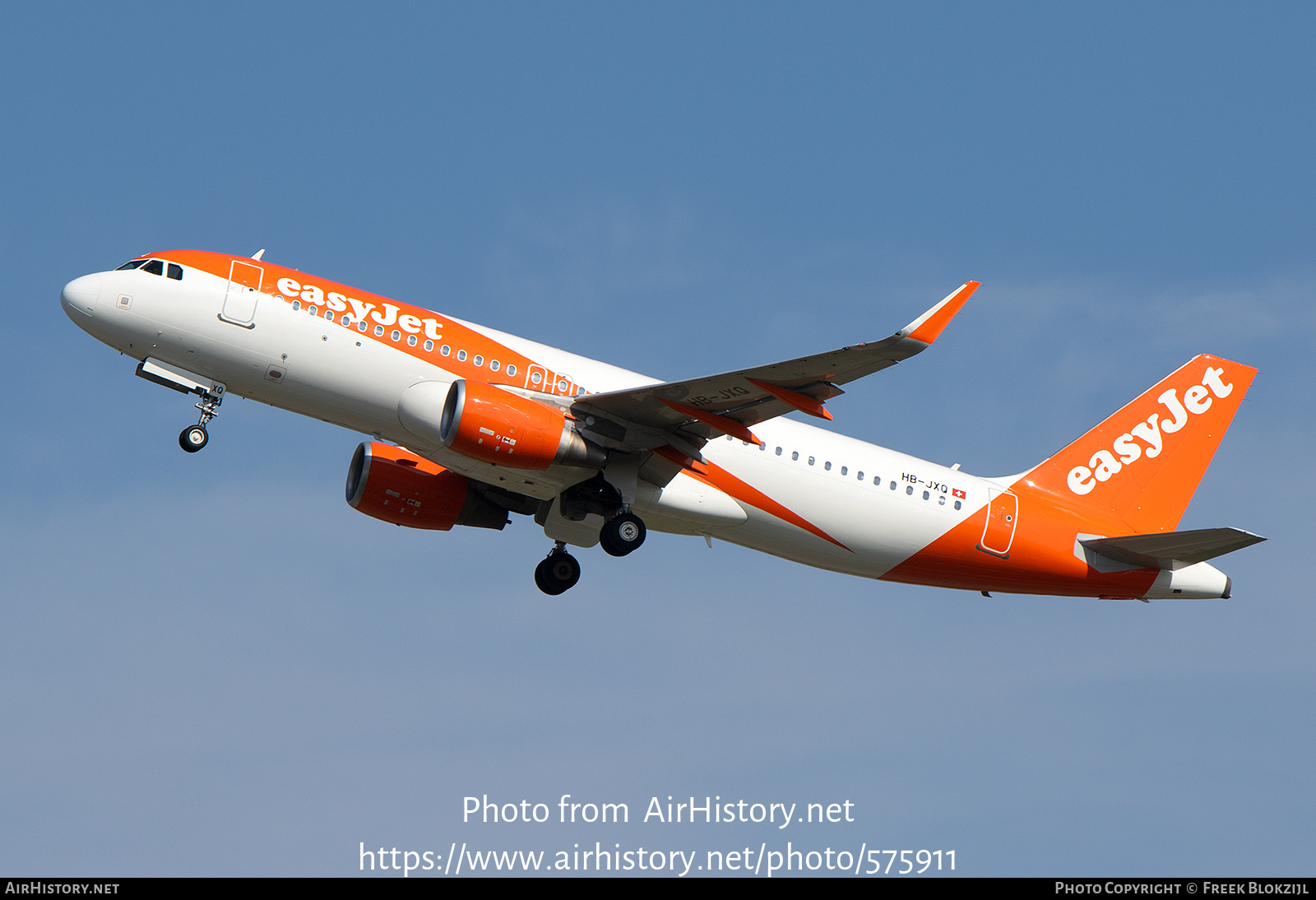 Aircraft Photo of HB-JXQ | Airbus A320-214 | EasyJet | AirHistory.net #575911