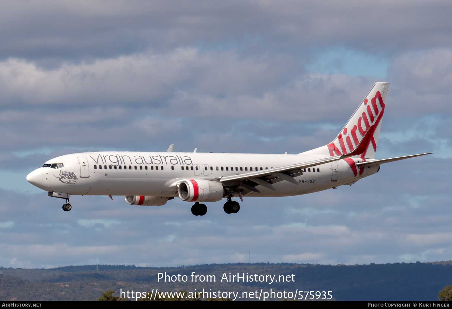 Aircraft Photo of VH-VOK | Boeing 737-8FE | Virgin Australia Airlines | AirHistory.net #575935