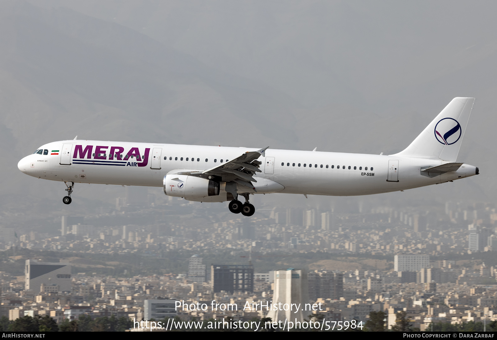 Aircraft Photo of EP-SSM | Airbus A321-231 | Meraj Airlines | AirHistory.net #575984