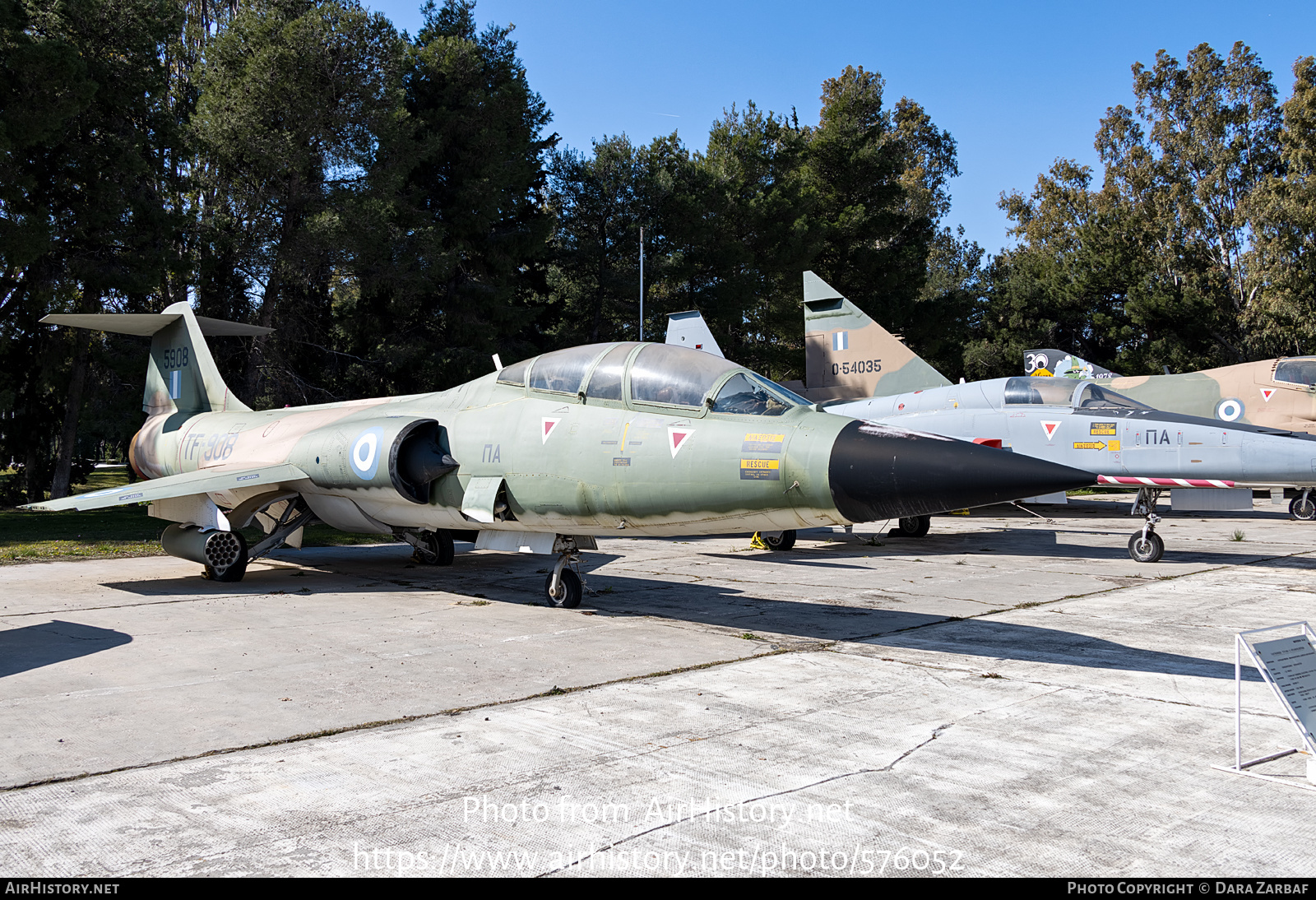 Aircraft Photo of 5908 | Lockheed TF-104G Starfighter | Greece - Air Force | AirHistory.net #576052