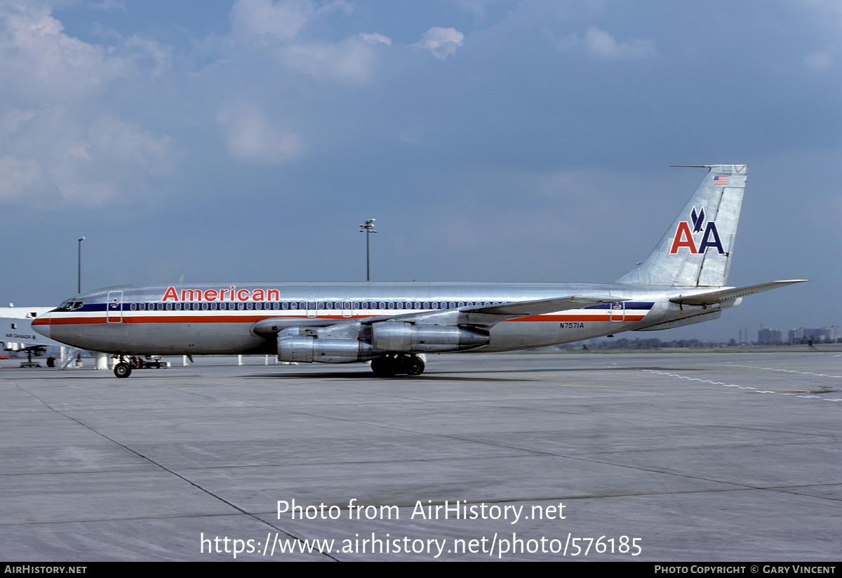 Aircraft Photo of N7571A | Boeing 707-123B | American Airlines | AirHistory.net #576185