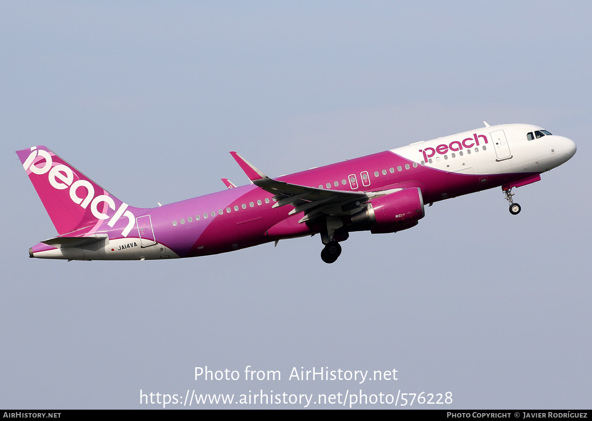 Aircraft Photo of JA14VA | Airbus A320-214 | Peach Aviation | AirHistory.net #576228