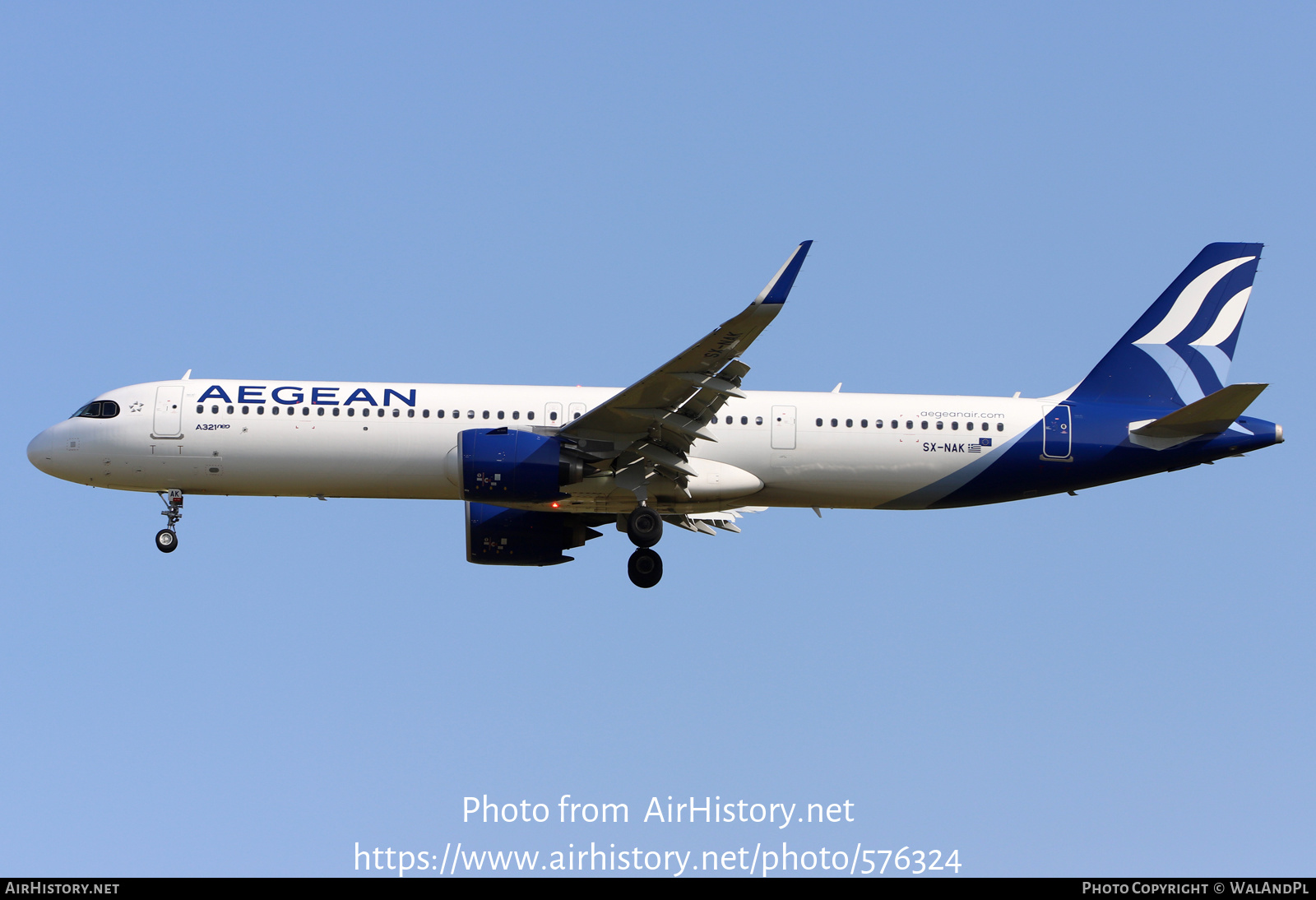 Aircraft Photo of SX-NAK | Airbus A321-271NX | Aegean Airlines | AirHistory.net #576324