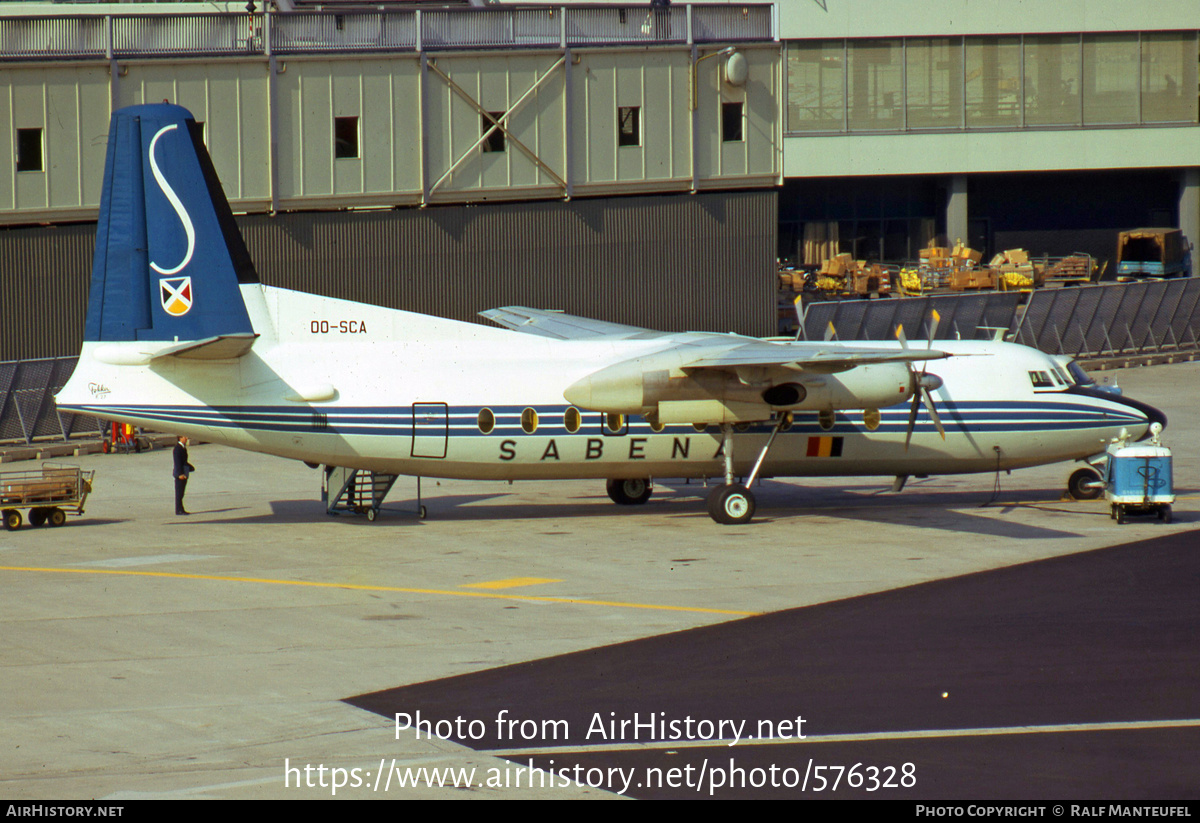 Aircraft Photo of OO-SCA | Fokker F27-600 Friendship | Sabena | AirHistory.net #576328