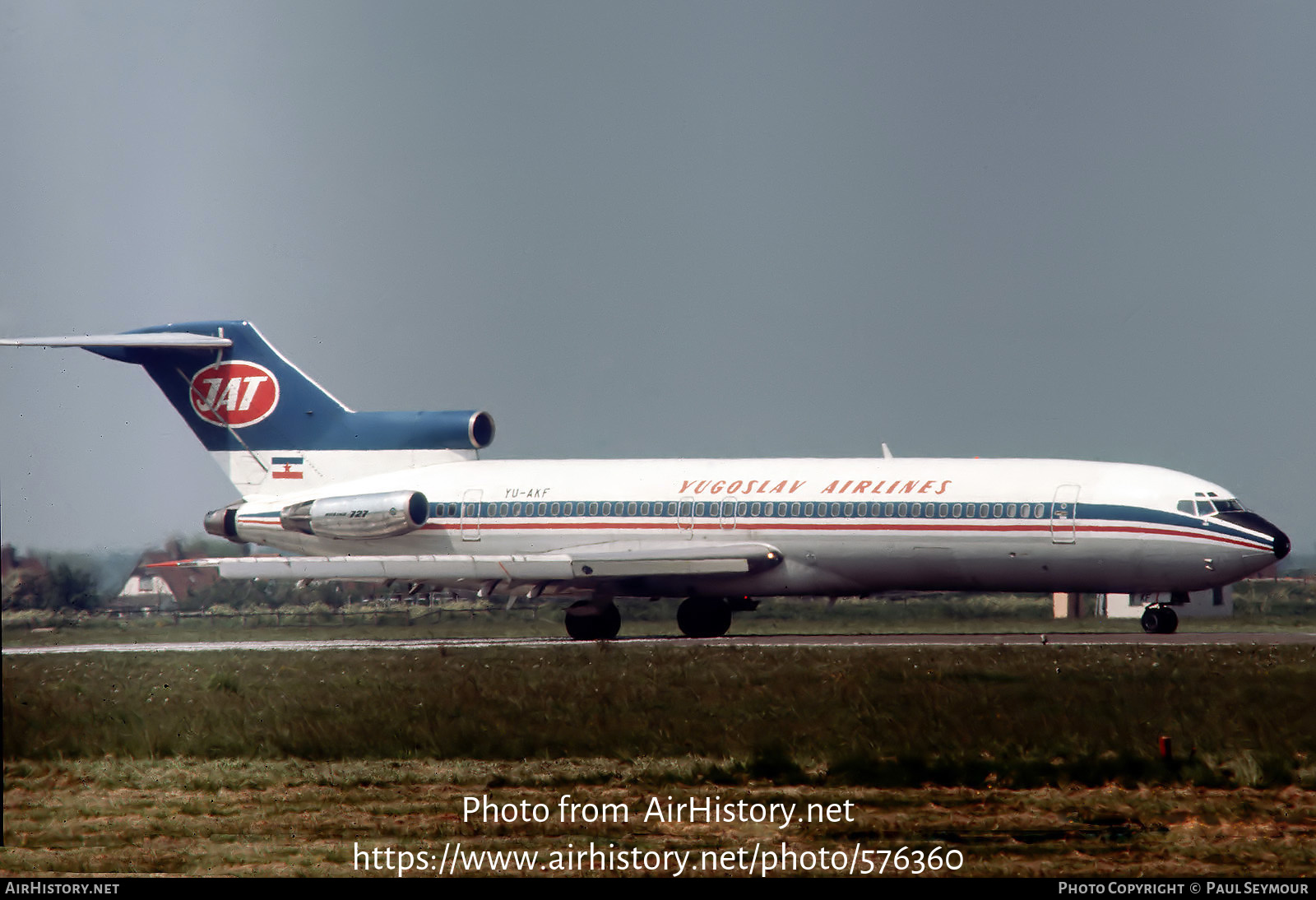 Aircraft Photo of YU-AKF | Boeing 727-2H9/Adv | JAT Yugoslav Airlines - Jugoslovenski Aerotransport | AirHistory.net #576360