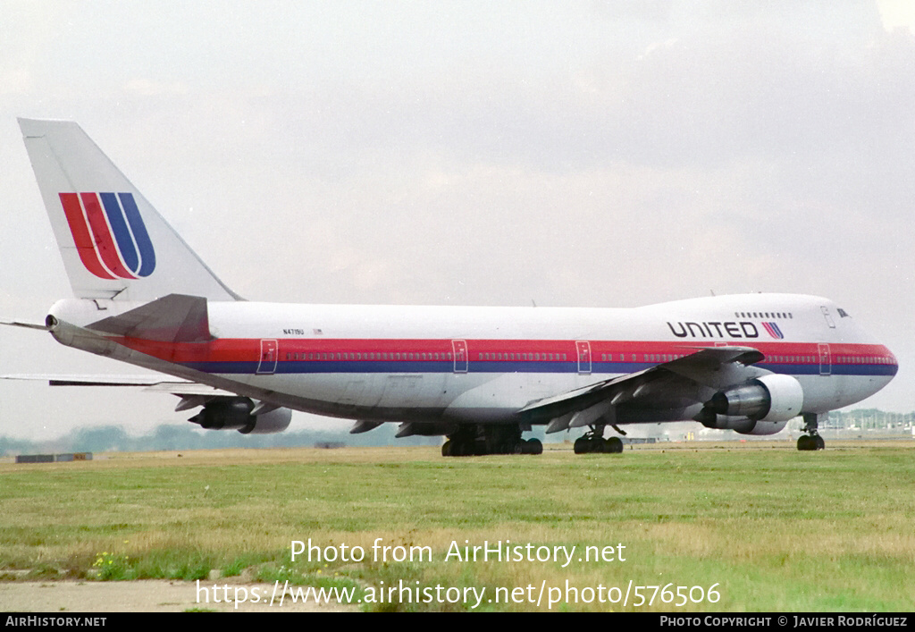 Aircraft Photo of N4719 | Boeing 747-122 | United Airlines | AirHistory.net #576506