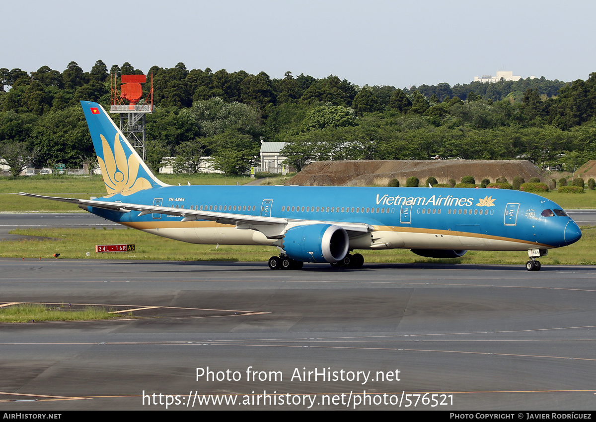 Aircraft Photo of VN-A864 | Boeing 787-9 Dreamliner | Vietnam Airlines | AirHistory.net #576521