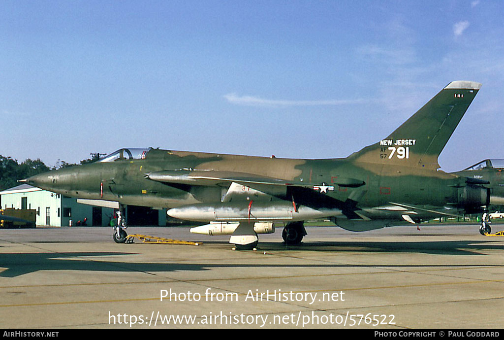 Aircraft Photo of 57-5791 / 57-791 | Republic F-105B Thunderchief | USA - Air Force | AirHistory.net #576522