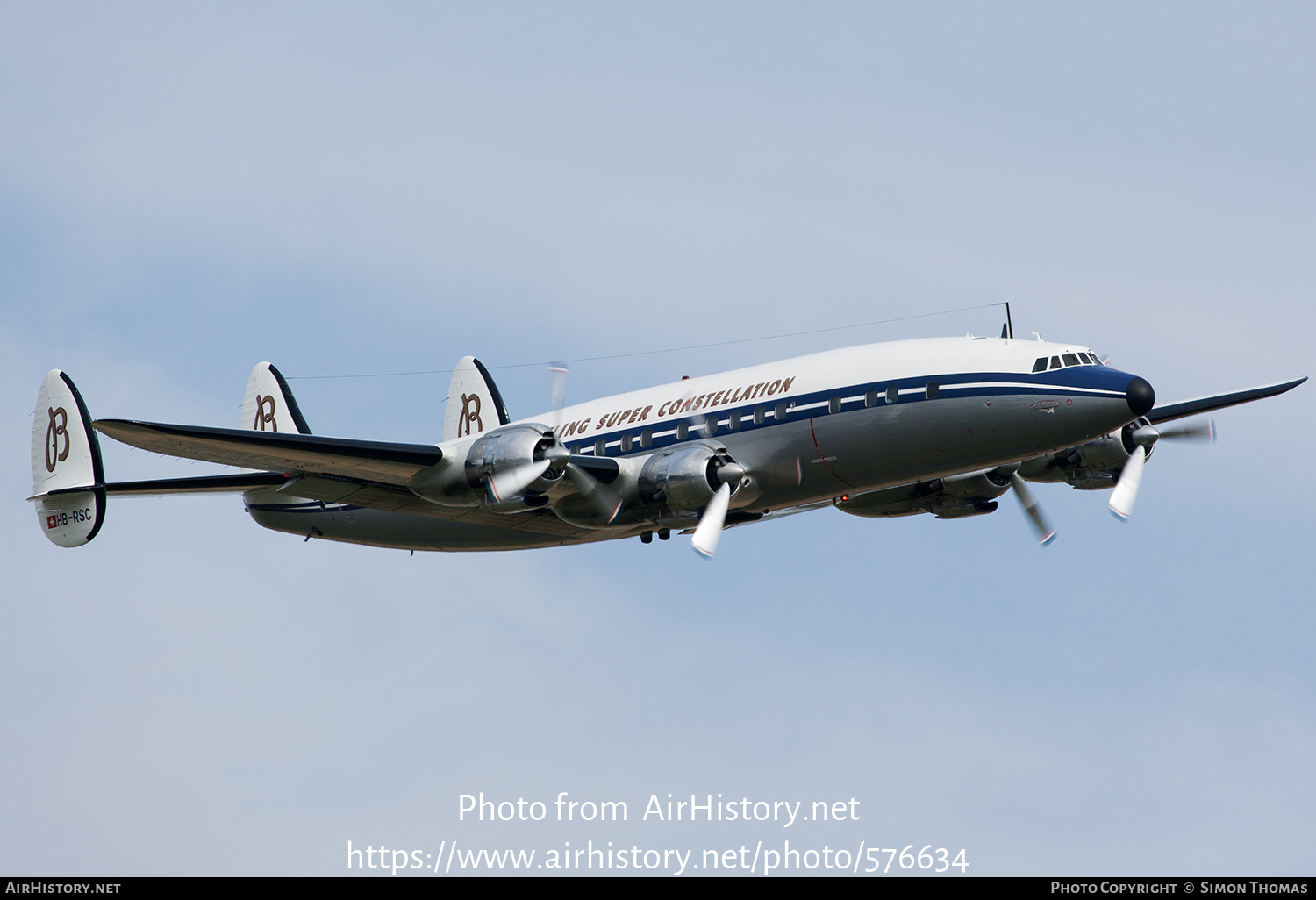 Aircraft Photo of HB-RSC | Lockheed L-1049F Super Constellation | Breitling | AirHistory.net #576634