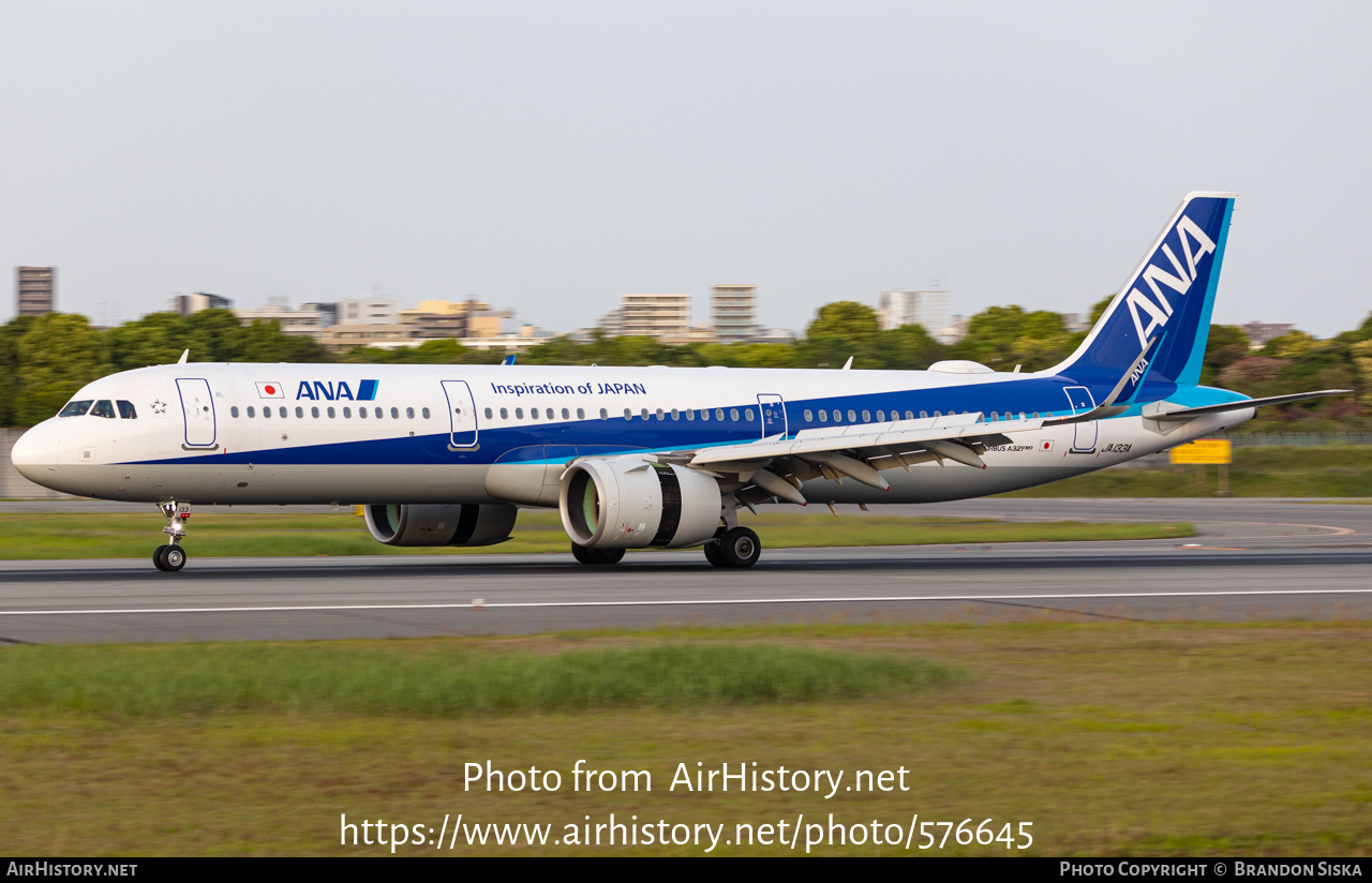 Aircraft Photo of JA133A | Airbus A321-272N | All Nippon Airways - ANA | AirHistory.net #576645