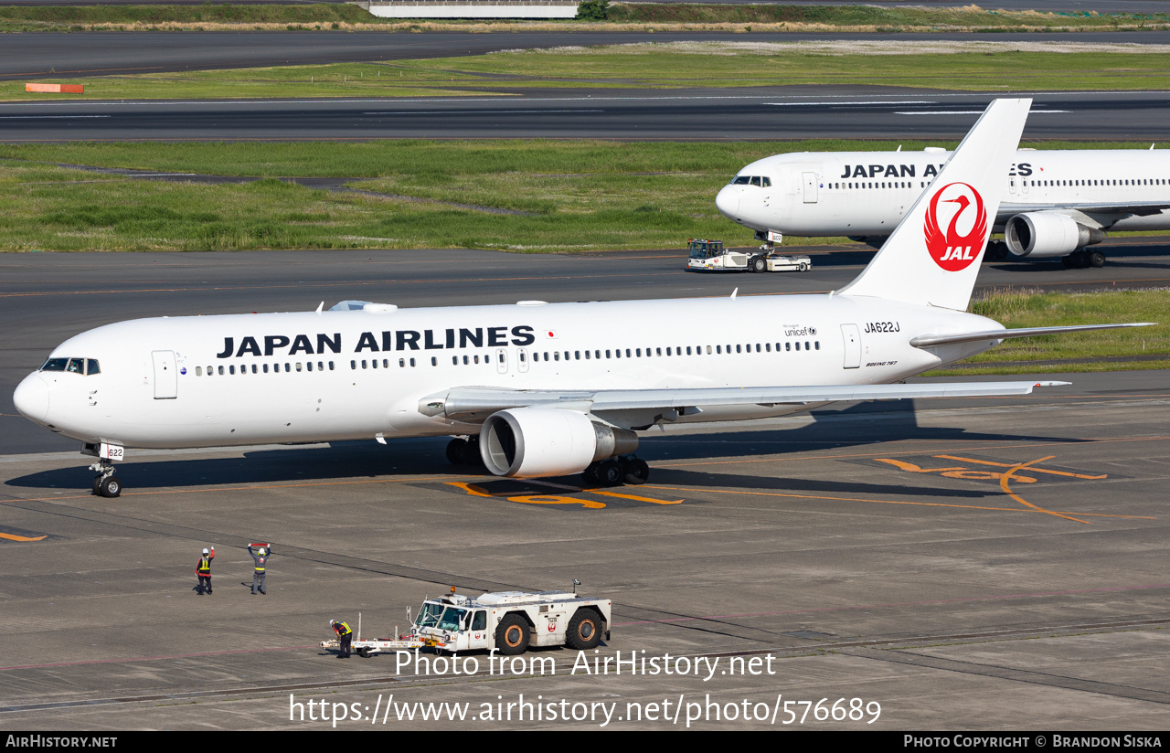 Aircraft Photo of JA622J | Boeing 767-346/ER | Japan Airlines - JAL | AirHistory.net #576689