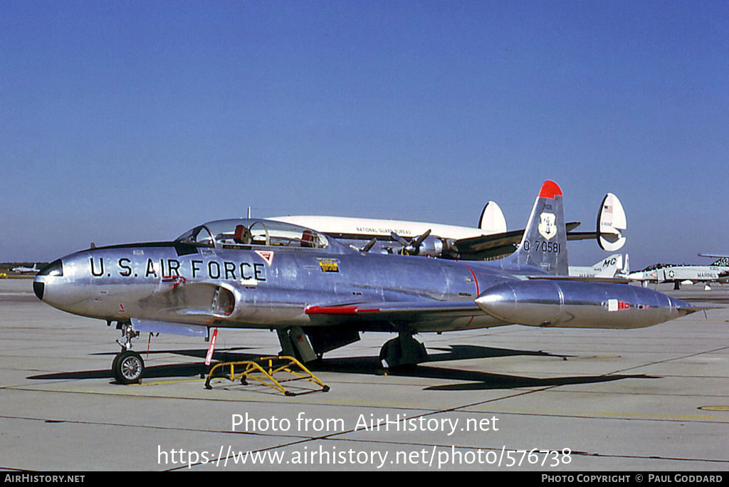 Aircraft Photo of 57-581 / 0-70581 | Lockheed T-33A | USA - Air Force | AirHistory.net #576738