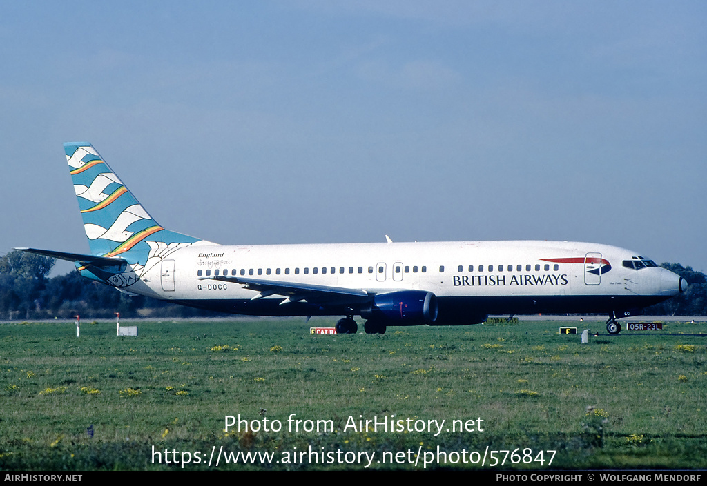 Aircraft Photo of G-DOCC | Boeing 737-436 | British Airways | AirHistory.net #576847