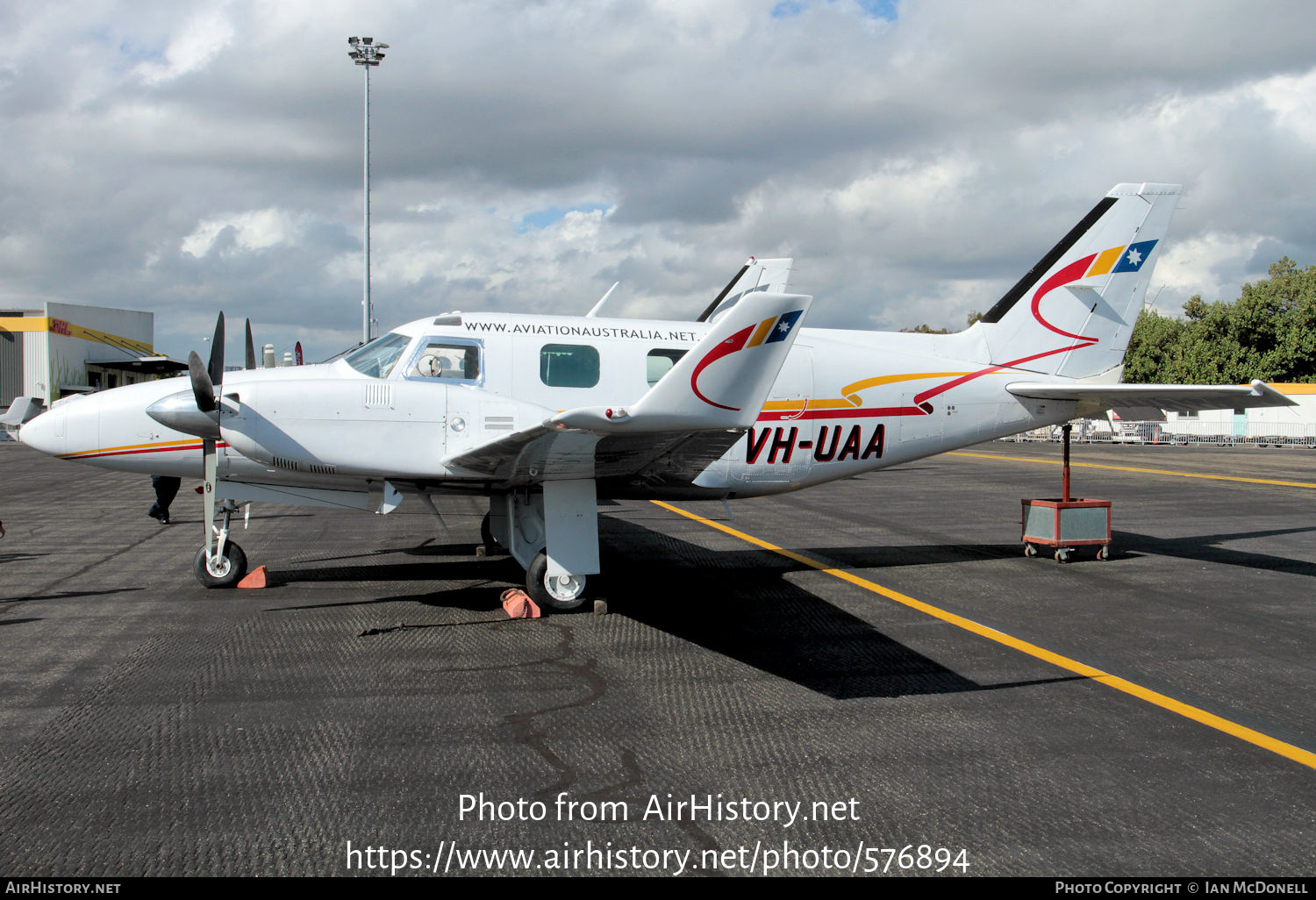 Aircraft Photo of VH-UAA | Piper PA-31P Pressurized Navajo/Colemill Panther Navajo | Aviation Australia | AirHistory.net #576894