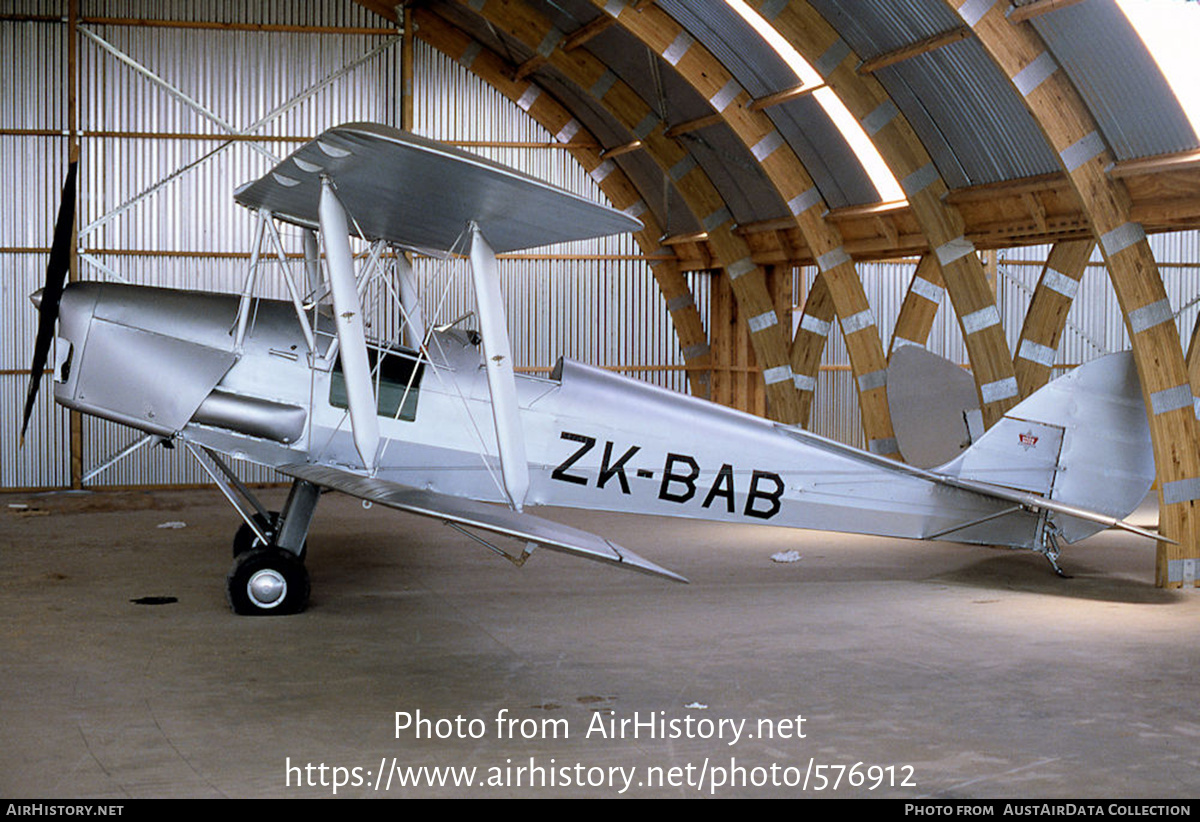 Aircraft Photo of ZK-BAB | De Havilland D.H. 82A Tiger Moth | AirHistory.net #576912