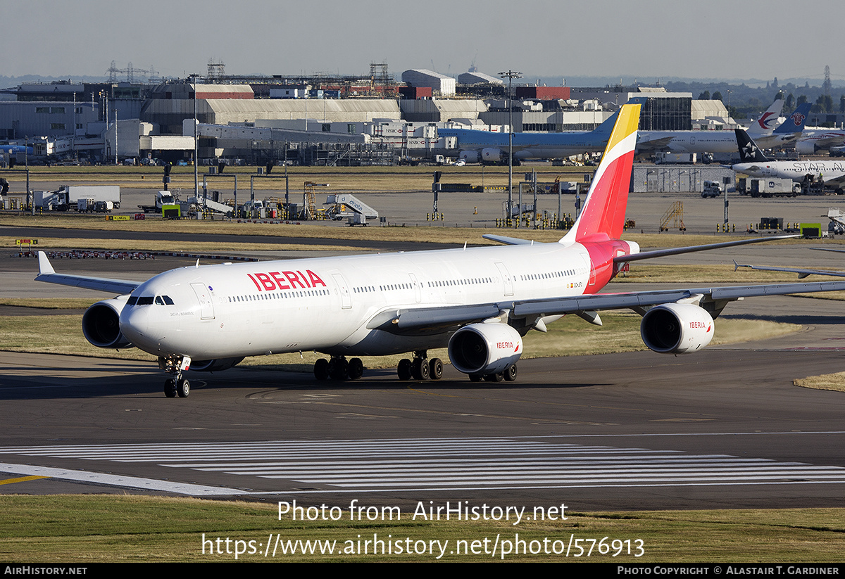 Aircraft Photo of EC-JFX | Airbus A340-642 | Iberia | AirHistory.net #576913