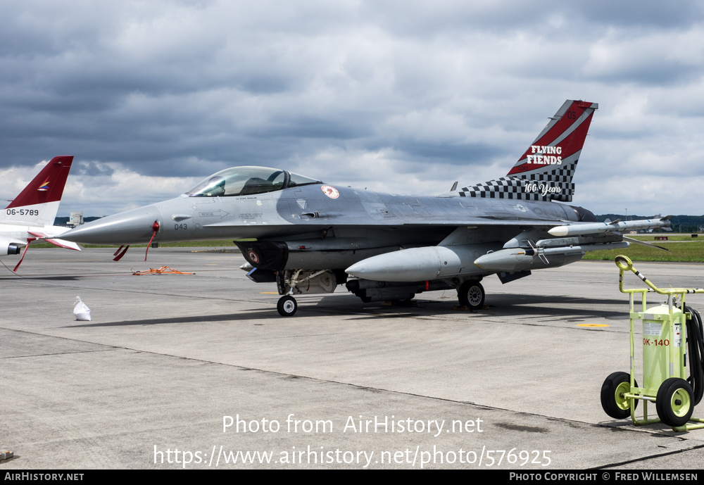 Aircraft Photo of 89-2043 / 89-043 | General Dynamics F-16CM Fighting Falcon | USA - Air Force | AirHistory.net #576925