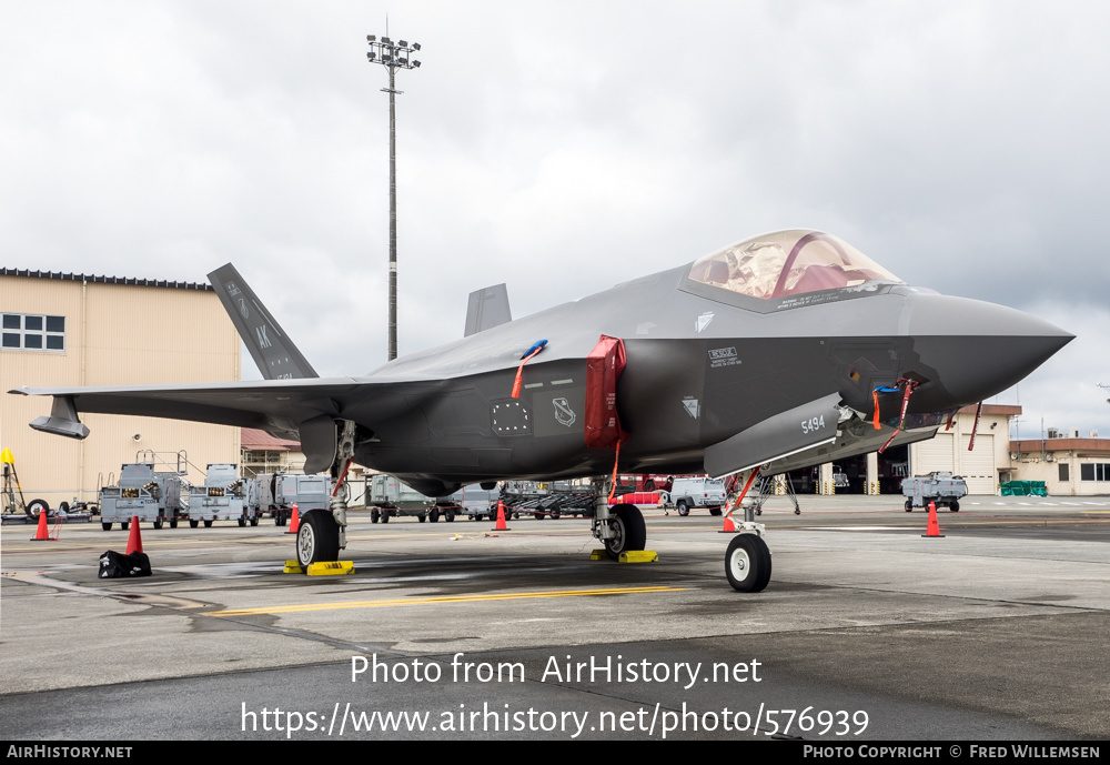 Aircraft Photo of 19-5494 | Lockheed Martin F-35A Lightning II | USA - Air Force | AirHistory.net #576939