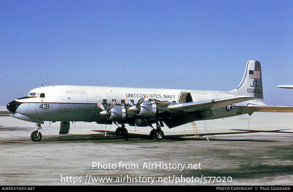 Aircraft Photo of 128431 | Douglas C-118B Liftmaster | USA - Navy | AirHistory.net #577020