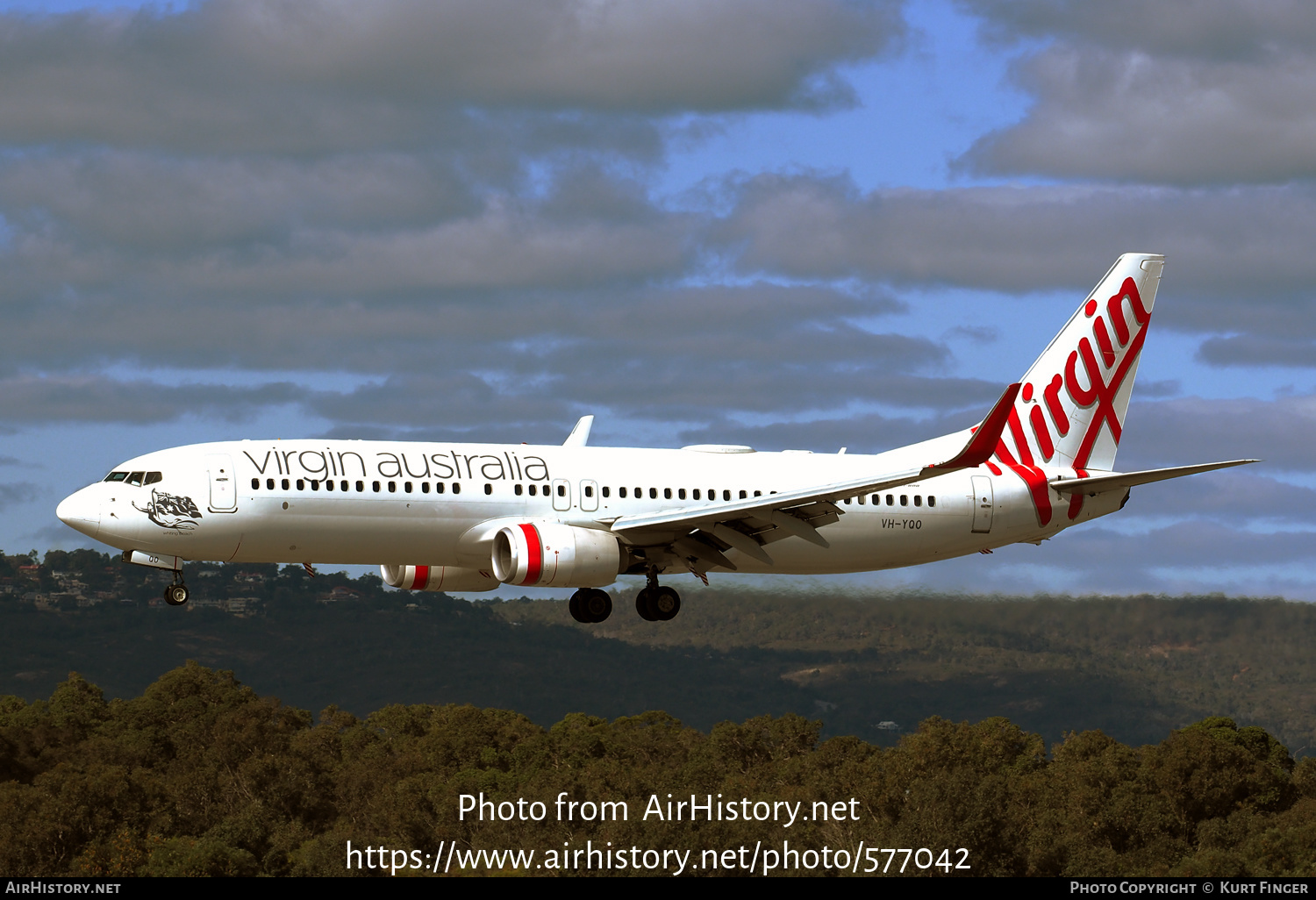 Aircraft Photo of VH-YQO | Boeing 737-8FE | Virgin Australia Airlines | AirHistory.net #577042