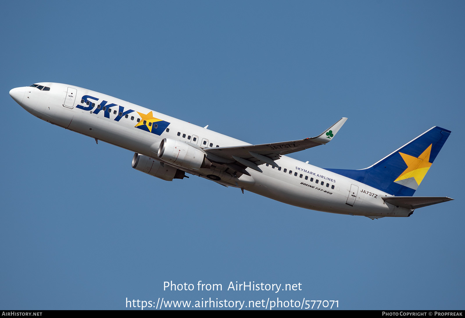 Aircraft Photo of JA737Z | Boeing 737-82Y | Skymark Airlines | AirHistory.net #577071