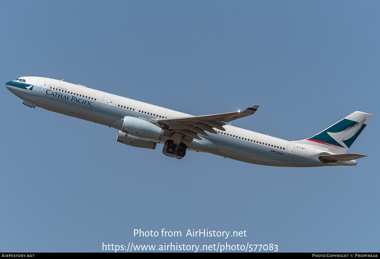 Aircraft Photo of B-LBF | Airbus A330-343E | Cathay Pacific Airways | AirHistory.net #577083