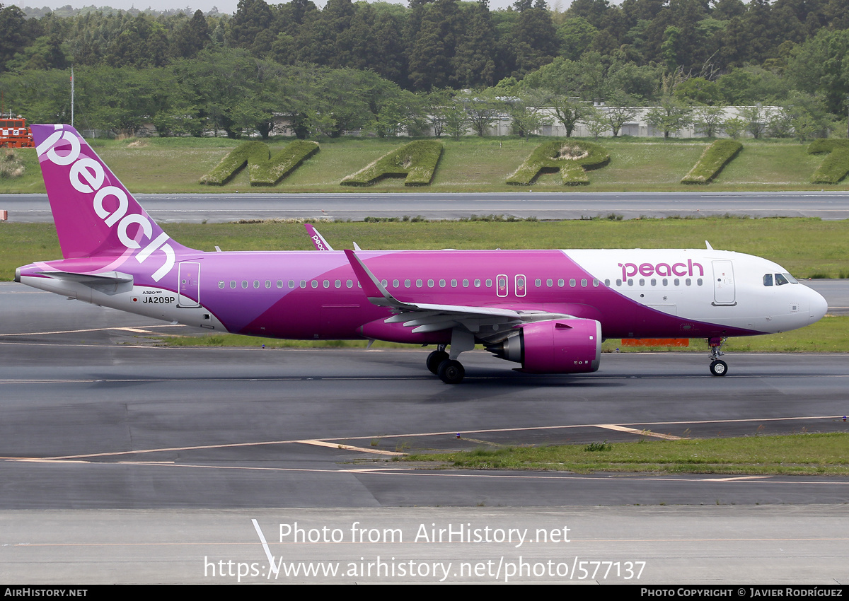 Aircraft Photo of JA209P | Airbus A320-251N | Peach Aviation | AirHistory.net #577137