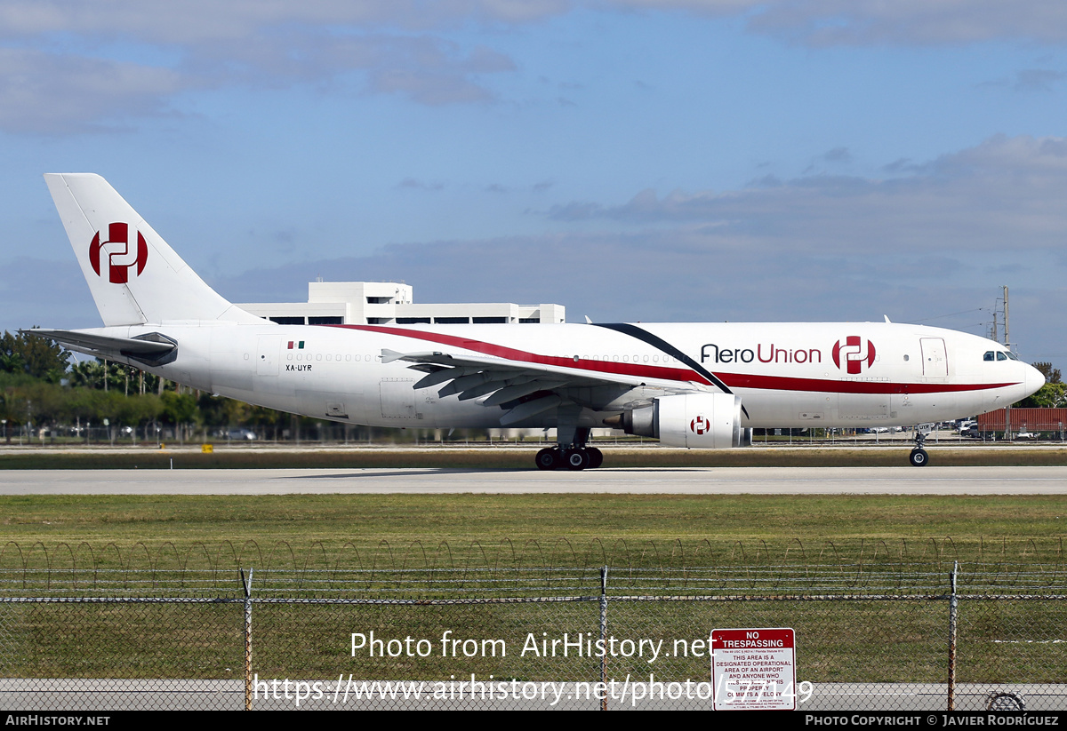 Aircraft Photo of XA-UYR | Airbus A300B4-605R(F) | AeroUnion | AirHistory.net #577149