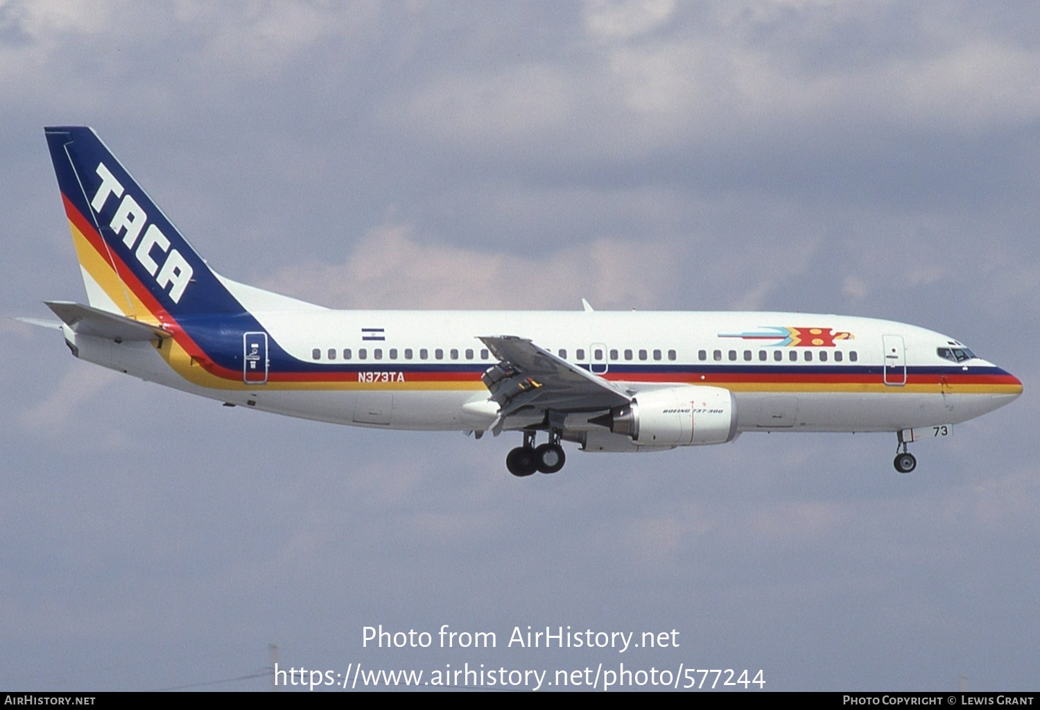 Aircraft Photo of N373TA | Boeing 737-3Q8 | TACA - Transportes Aéreos Centro Americanos | AirHistory.net #577244