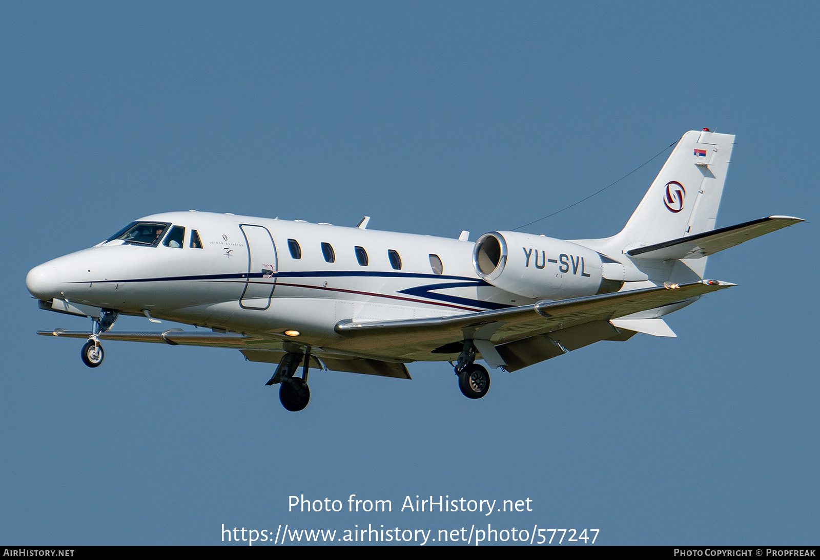 Aircraft Photo of YU-SVL | Cessna 560XL Citation XLS | Prince Aviation | AirHistory.net #577247